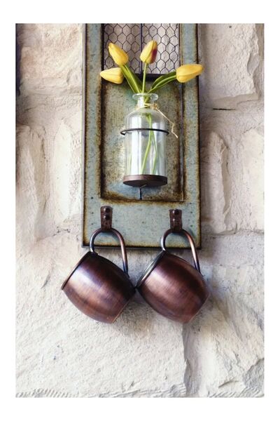 Bakır Concept Oxidized Colored Copper Mug Chubby - Pack of 2