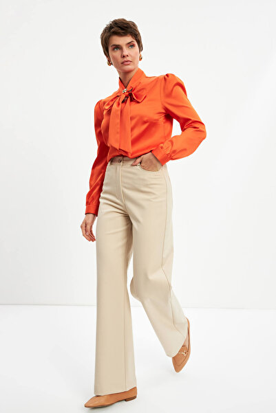 STELLA PULVIS Ekru 5 Cepli Boru Paça Pantolon