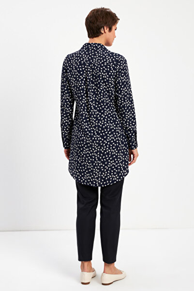 STELLA PULVIS Тюнік з синім квітковим візерунком