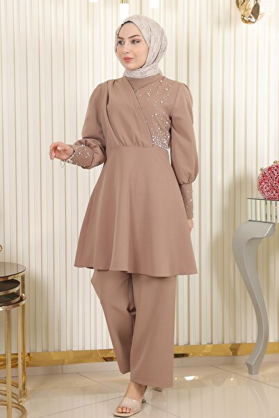 Modamihram Перлен двоен костюм от норка 17801