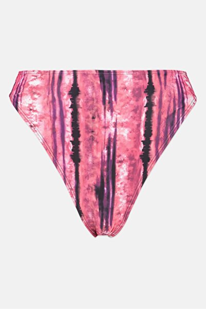 Luxe Palm Women Abstract Print Bikini Bottom, Multicolor