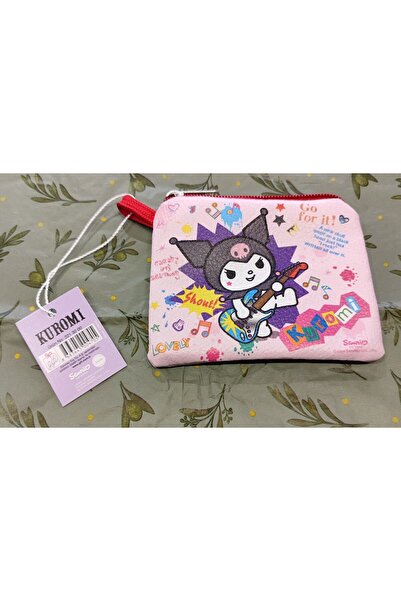 bundle island Children's Money Bag with Hello Kitty and Kuromi Figures - Zippered Faux Leather