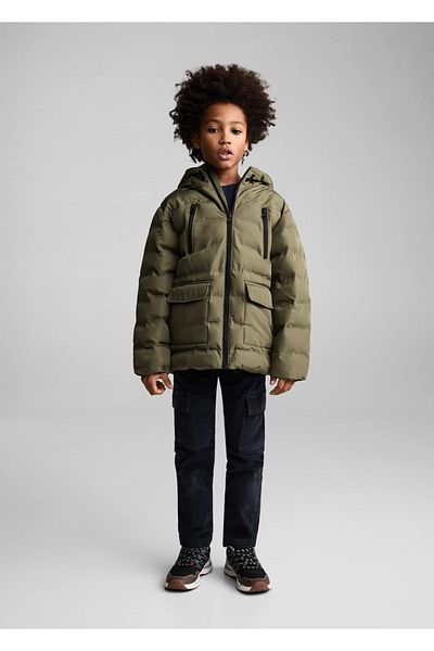 MANGO Kids Gesteppter Anorak mit Tasche