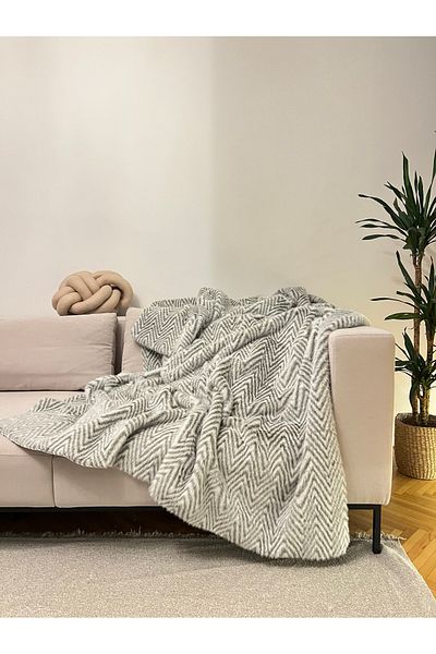 sevaradekor Husa de pluș Husa de canapea anti-alunecare Husa de canapea cu model dungi 200 X 150 Cm