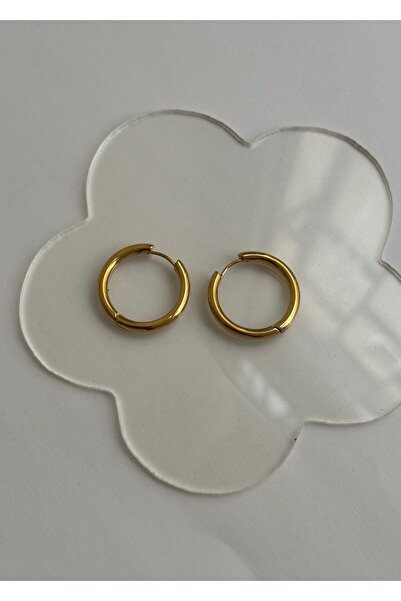 KİLİGİSTANBUL 2,50 CM GOLD RENK ÇELİK HALKA KÜPE