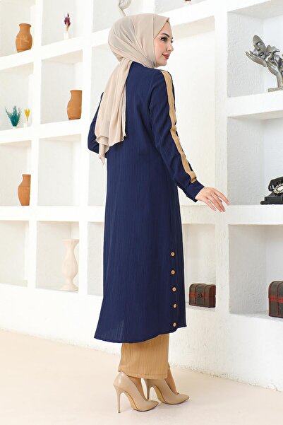 Modamihram Индиго костюм - с детайли на герба и копчета 19194