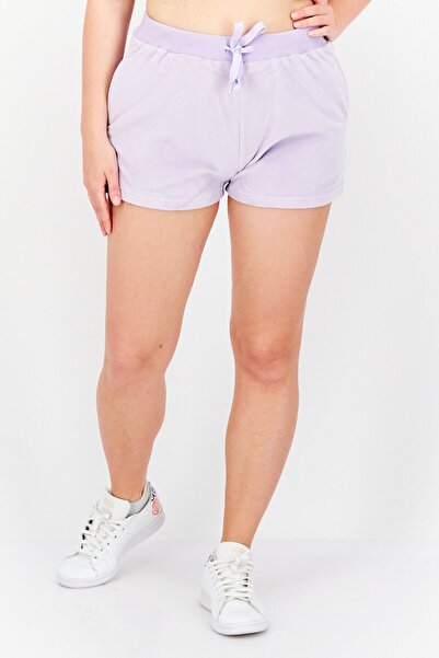 Bebe Women Embellished Basic Shorts, Purple