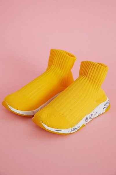 Katia&Bony Derby Sock Shoes Yellow