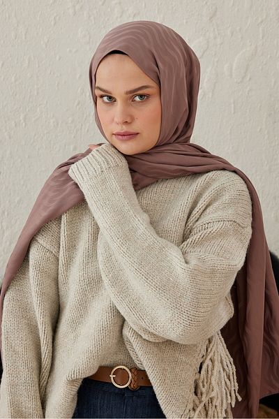 Modakaşmir شال بنمط الجاكار الحريري