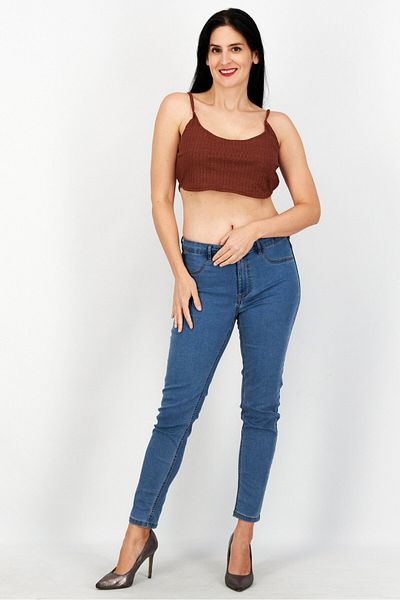 Asos 4505 Women Square Neck Sleeveless Textured Tops, Brown