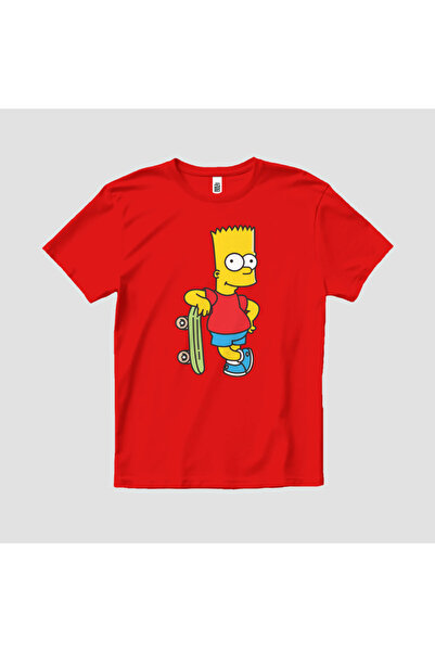 Built By Crazy Tricou unisex pentru copii Bart Simpsons Skateboard
