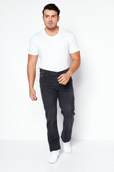 Nautica Men Straight Leg Denim Pants, Dark Grey