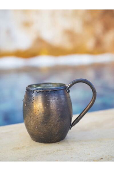 Bakır Concept Oxidized Colored Copper Mug Chubby - Pack of 2