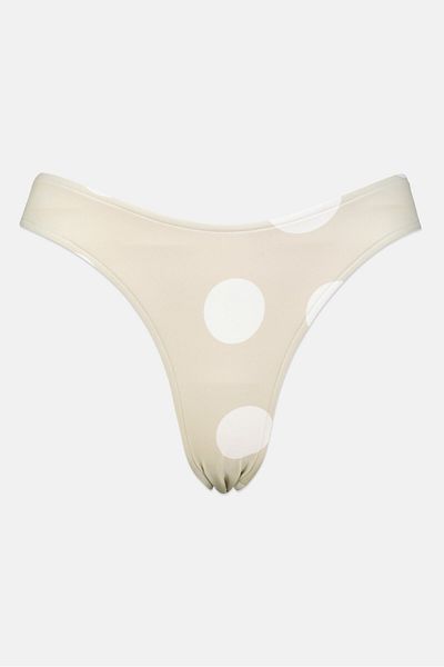 Zulu & Zephyr Women Polka Dots High Leg Bikini Bottom, Sage Green