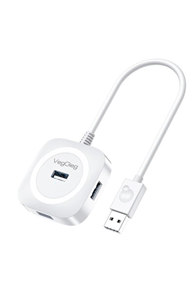 Veggieg 4 Portlu Usb 2.0 Çoklayıcı Hub Beyaz
