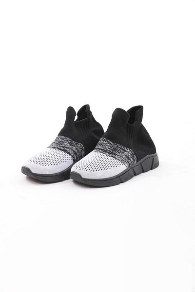 Katia&Bony Black and White Children's Sock Shoes - Color Transition