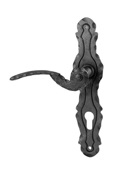 Fatih Dekoratif Ferforje Metal/demir Kapı Kolu Seti
