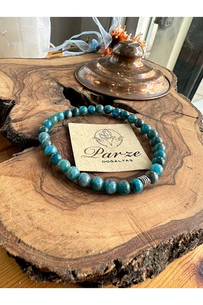 parze doğaltaş Apatite Natural Stone Bracelet 6 mm