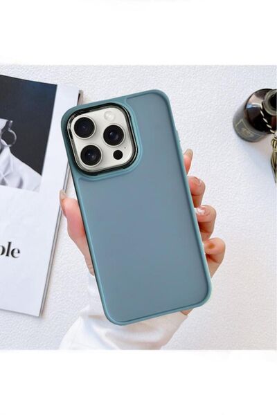 3GEN CASE غطاء Hux مطلي بالنيكل الملون متوافق مع هاتف Iphone 15 Pro مع سطح خل...
