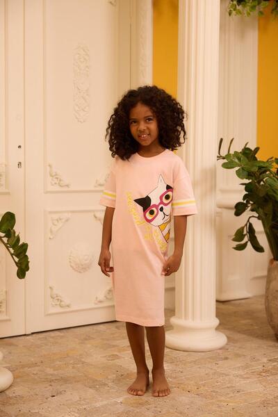 Katia&Bony Нощница с розова туника за момиче