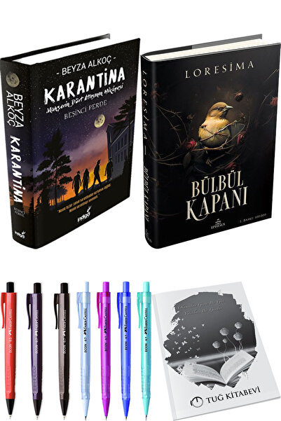 İndigo Kitap الحجر الصحي 5 غلاف مقوى وفخ العندليب 1 غلاف مقوى + هدية