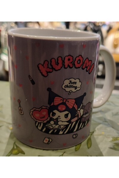 bundle island kuromi figürlü porselen kupa bardak