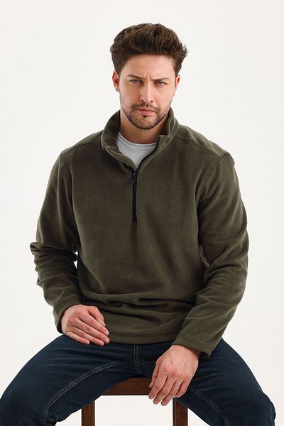 GENIUS STORE Unisex Polar Half Zipper Ανδρικό Fleece Αντιανεμικό Γυναικείο-Ανδρικό Fleece