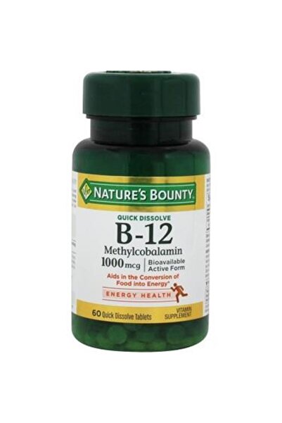 Nature's Bounty B-12 1000 Mcg 60 Sublingual Tablets