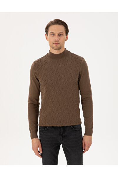 Pierre Cardin Coconut Slim Fit Yarım Balıkçı Yaka Triko Kazak 50300524-VR153