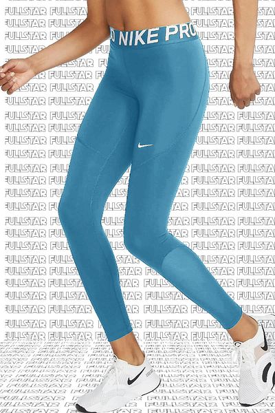 Nike Μπλε Pro Tigh Fit Full Length Συμπιεστικά Leggings