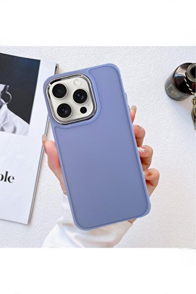 3GEN CASE Iphone 15 Pro Uyumlu Mat Buzlu Arka Yüzeyli Kenar Ve Detayları Renk...