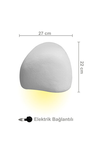 Lunalore Lore Series Sconce - Electrical Connection - 27 cm - Concrete Gray