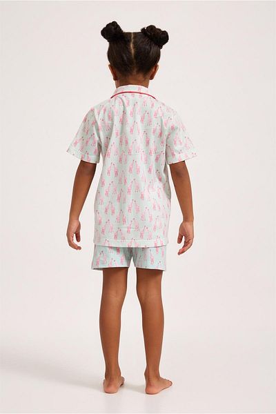Katia&Bony Lustige Mädchenshorts mit Giraffenmuster in Grün