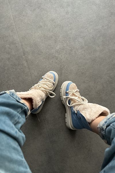 SHOEBELLAS Γυναικείες μπότες Local Denim Color Fur