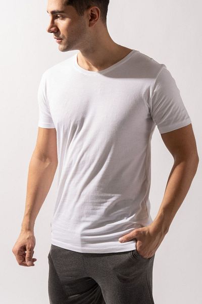 Katia&Bony O Neck Basic Men's Undershirt White