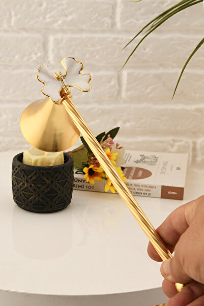 TR Turan Collection KELEBEK Figürlü Mum Söndürme Aleti Metal Mum Söndürücü Al...