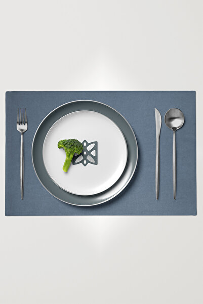 MARİTSA Американський сервіз, 6 предметів - Серія з оксамитовою фактурою Indigo Dertsiz (НЕ ПЛЯМАТЬСЯ І НЕ М'ЯТЬСЯ) 35x45 см