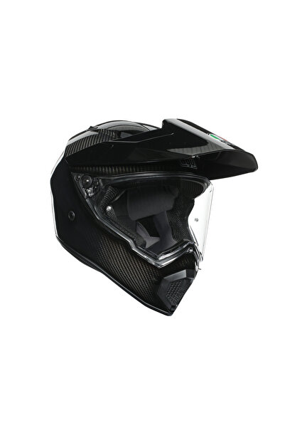 AGV AX9 Mono Glossy Carbon Kapalı Kask