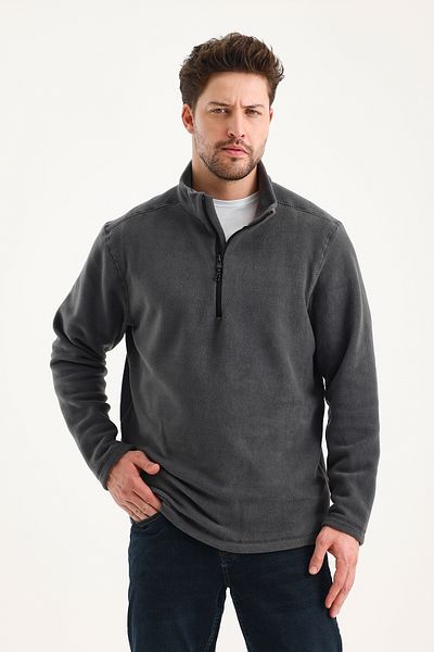 GENIUS STORE Unisex Polar Half Zipper Ανδρικό Fleece Αντιανεμικό Γυναικείο-Ανδρικό Fleece