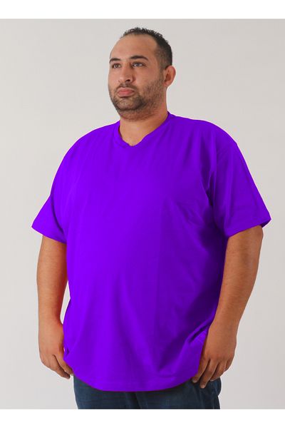 rood Μπλουζάκι Unisex Plus Size V-Neck