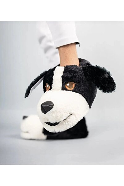 Genel Markalar KÖPEKLİ PELUŞ PANDUF UNİSEX HAYVANLI RAHAT ESNEK EV BOTU