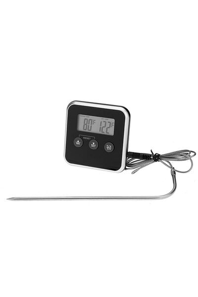 Choice A Electronic Lcd Digital Food Thermometer Bbq Meat Probe Temperature Alarm Kitchen Cooking Timer