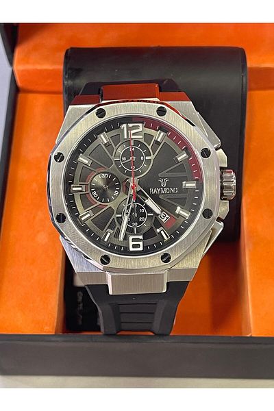 Raymond Sports Silicone Band Men's Wrist Watch
