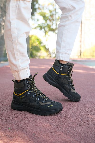 Riccon Khaki Unisex 3d Rubber Trekking Boots00128020