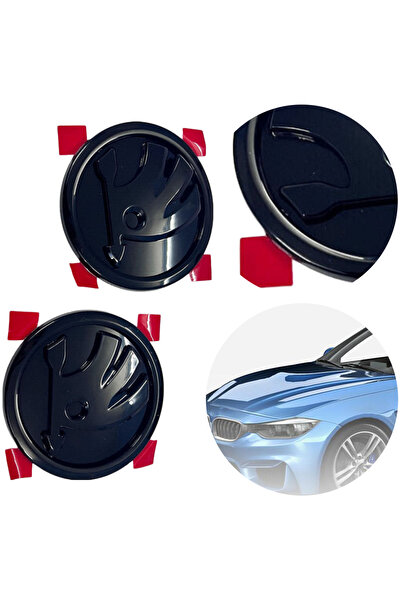 Choice قطعتان من شعار صندوق السيارة الأمامي والخلفي 32D853621A 90MM + 90MM شعار لسيارة سكودا سوبيرب أوكتافيا