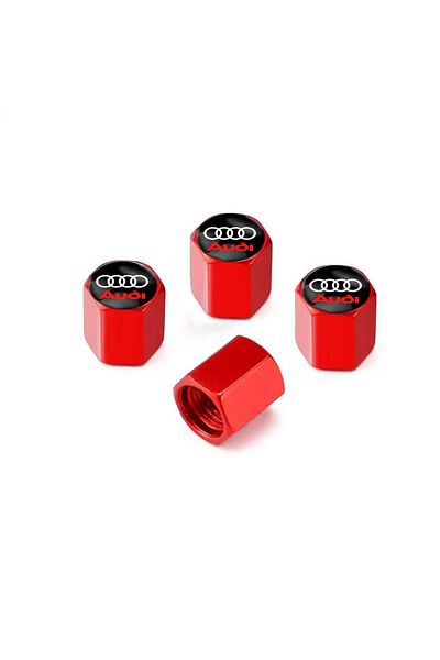 Duftpalm Audi Sline Logo Aluminum Valve Cap 4 Pieces (Imported Product)