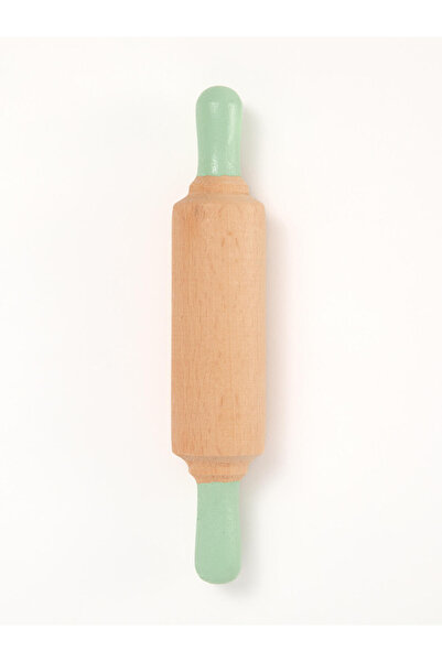 ChildGen Doğal Ahşap Merdane - Pastel Yeşil