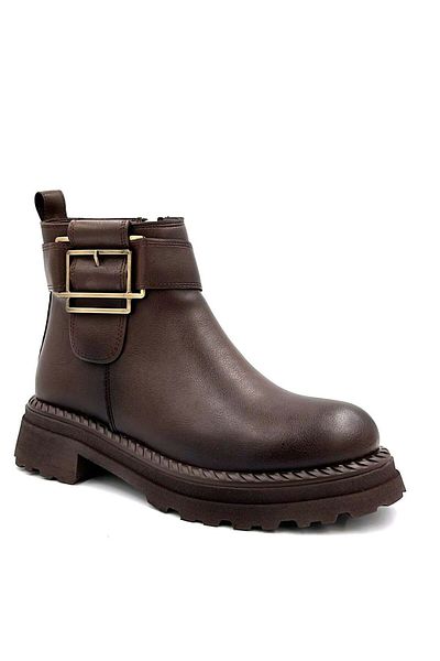 BEYAZ (Park Moda) Γυναικείες μπότες Lady Poly με ελαφριά σόλα με φερμουάρ καθημερινά ΚΑΦΕ