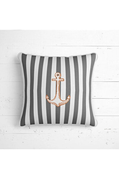 LUX VIE Marin Grey ριγέ ριγέ μαξιλαροθήκη και κάλυμμα μαξιλαριού διπλής όψης και σετ Runner 4