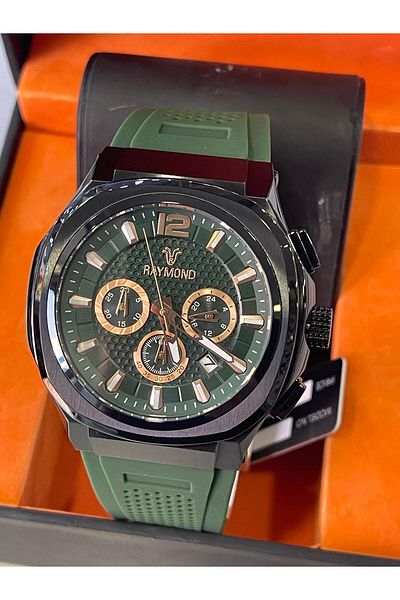 Raymond Sports Silicone Band Men's Wrist Watch